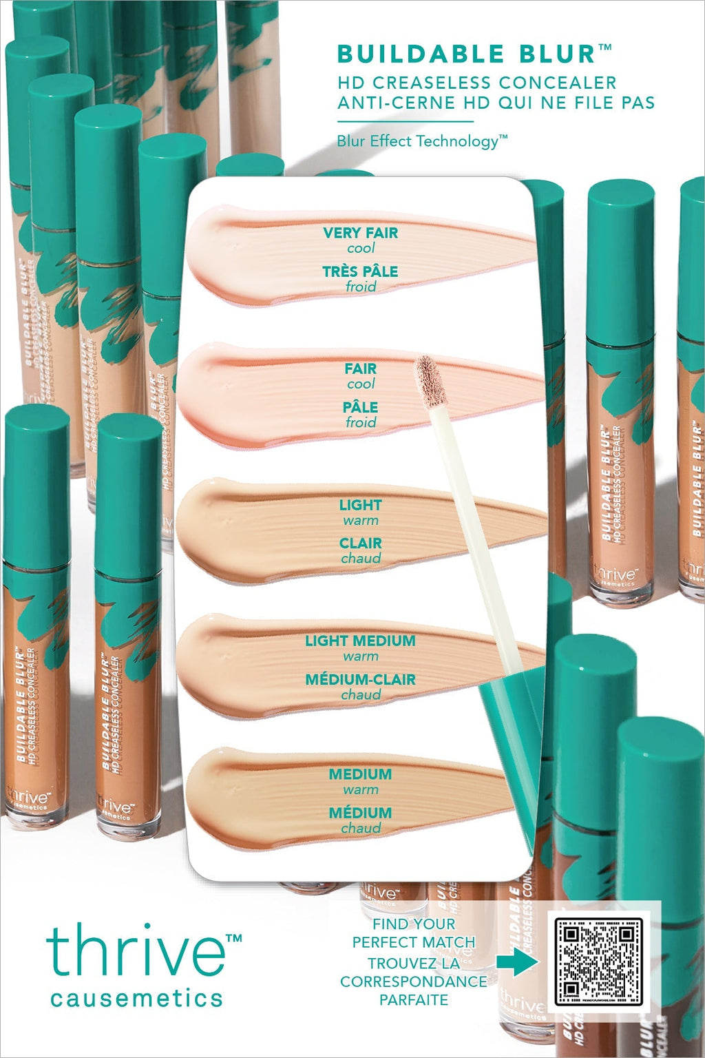 Buildable Blur™ Concealer Sample: Light to Medium Shades